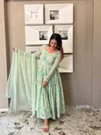 New One Anarkali Suit Making Real Modelling Design Suit Set
